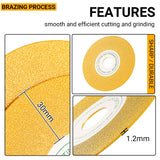 4,5" (115 mm) Diamant-Schleifpads 22,23 mm – Flach-/45°-Fasen-/Schleifscheiben für Fliesen, Keramik, Marmor, Stein – Extra breite Schneidpads für Winkelschleifer