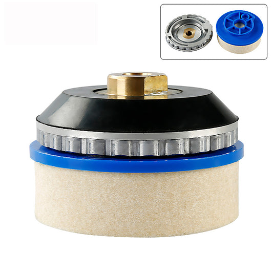 Thickened wool polishing wheel with aluminium alloy screw joints, suitable for stone,wood,glass,ceramics, metal, car polishing, up to a mirror effect