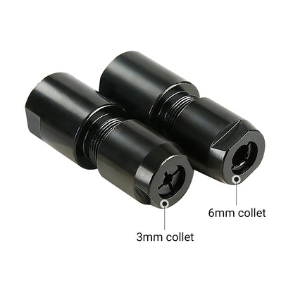 3MM & 6MM (1/8" & 1/4") Angle Grinder to Straight Grinder Adapter - 5/8-11 M10 Thread Converter for DeWalt/Makita - Accessories for Rotary Bits