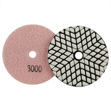 8er-Pack 4 Zoll Trocken-Diamant-Polierpads-Set - Körnung 50#-3000# für Granit/Marmor/Stein, Schleifscheiben