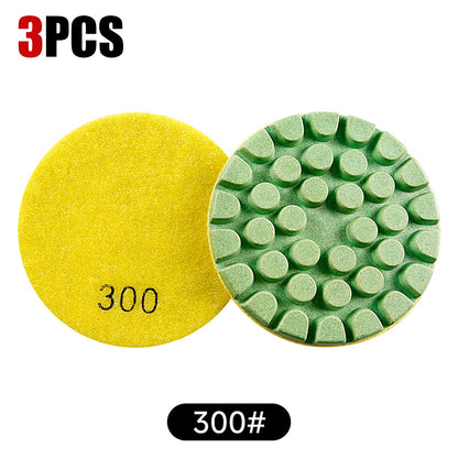 3PCS/6PCS 4In Resin Bond Diamond Polishing Pads - Professional Terrazzo Floor Polishing Tools - High Efficiency Grinding & Polishing for Stone Surfaces