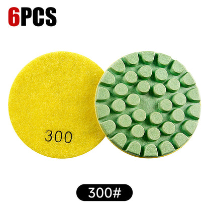 3PCS/6PCS 4In Resin Bond Diamond Polishing Pads - Professional Terrazzo Floor Polishing Tools - High Efficiency Grinding & Polishing for Stone Surfaces