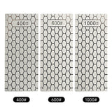 Diamant-Schleifstein-Set – grob/mittel/fein 400-600-1000 Körnung zum Schärfen von Messern und Werkzeugen, Diamant-Läppplatten-Kit