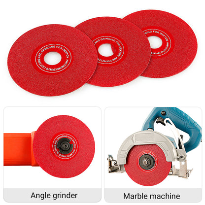 LOZLIN 4.5"/115mm Diamond Saw Blades 22.23 - for Cutting, Grinding & 45° Chamfering Tile/Marble - Extra-Wide Fine Sanding Discs for Stone Grinding
