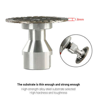 2PCS 50mm (2") Diamond Cutting Discs - for Stone, Concrete & Tile - Small Angle Grinder Blades for Precision Cuts in Tight Spaces