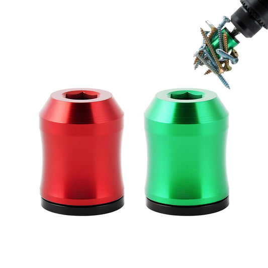 2 Pcs/4 Pcs Strong Magnetic Screw Ring, 1/4 Inch/ 6.35 mm Universal Magnetic Screw Ring Bit for Hex Screwdriver and Power Bits Screwring Powerbits