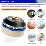 Verdickte Wollpolierscheibe mit Schraubverbindungen aus Aluminiumlegierung, geeignet zum Polieren von Stein, Holz, Glas, Keramik, Metall und Autos, bis hin zum Spiegeleffekt
