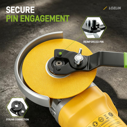 Angle Grinder Wrench—Adjustable, Multifunctional, Universal Disassembly Tool; 0.39–1.81-inch Universal Flange Lock Nut Wrench