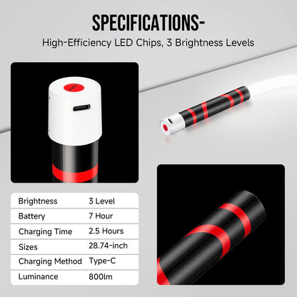 Flexible LED light strips are versatile, flexible, and portable, making them ideal for lighting during family camping trips, outdoor activities, and fishing trips; they’re also perfect for off-road adventures and garage repairs.