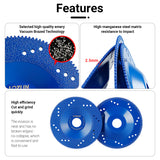 1/2PCS 5" 125mm Brazed Diamond Cup Grinding Wheels, Angle Grinder Discs for Quartz Marble Tile Edge Dry Cutting & Chamfering