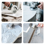 4/4.5" (100/115MM ) Double-Sided Diamond Cutting Disc - 5/8-11 M14 M10 Thread for Angle Grinder - Electroplated for Tile Marble Granite Cutting & Grinding