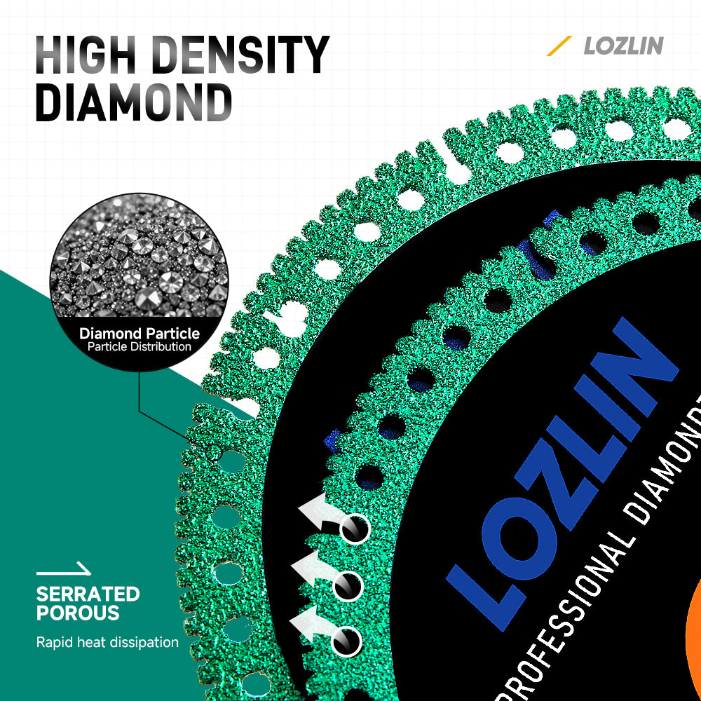 3 PCS 4-1/2lnich Diamond Cutting Discs.for Cutting Machine Blades Cut Off WheelsToolMetal Rebar Porcelain Tile GraniteESS [Marble Smooth Cutter Tool Mesh TurboDiamond
