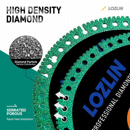 3 PCS 4-1/2lnich Diamond Cutting Discs.for Cutting Machine Blades Cut Off WheelsToolMetal Rebar Porcelain Tile GraniteESS [Marble Smooth Cutter Tool Mesh TurboDiamond