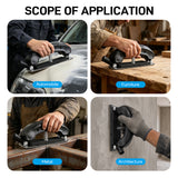 Sandpaper and Hand Sanding Block Set, featuring sandpaper in grits ranging from 80 to 800, with a mesh handle, for use on drywall, wood, metal furniture, and for removing and sanding automotive paint