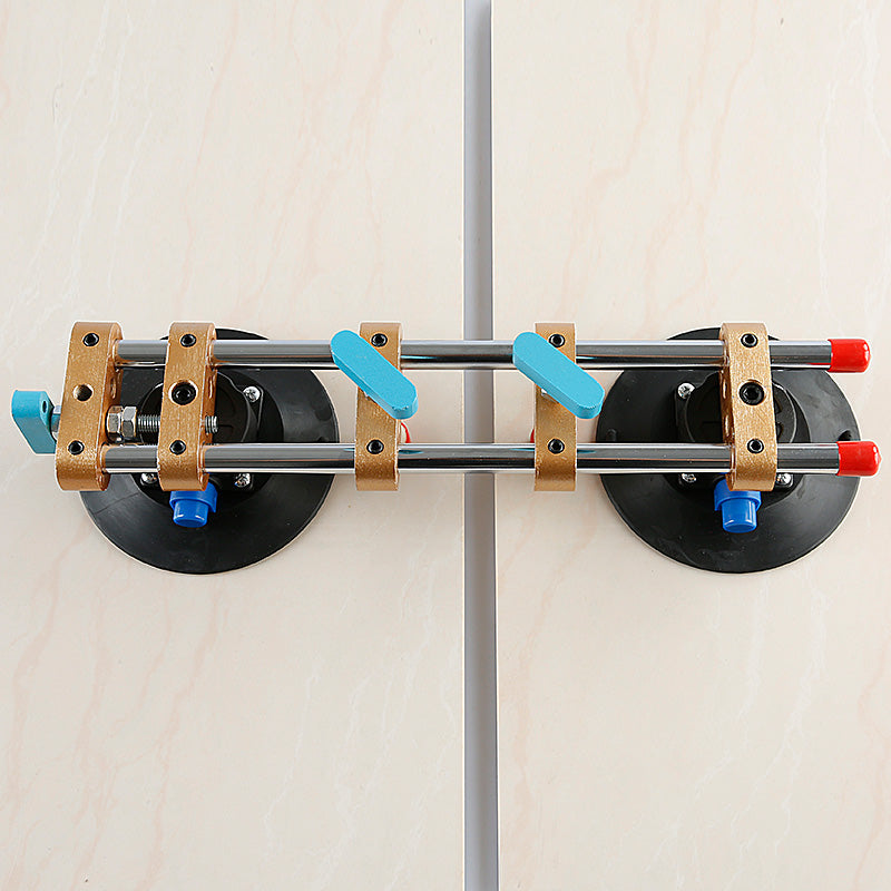 2 Stück 6-Zoll-Saugnapfwerkzeug zum Nivellieren von Steinnähten – Vakuum-Saugklemme für die Installation von Quarzplatten, Granit und Marmorarbeitsplatten mit Werkzeug zur Spaltausrichtung