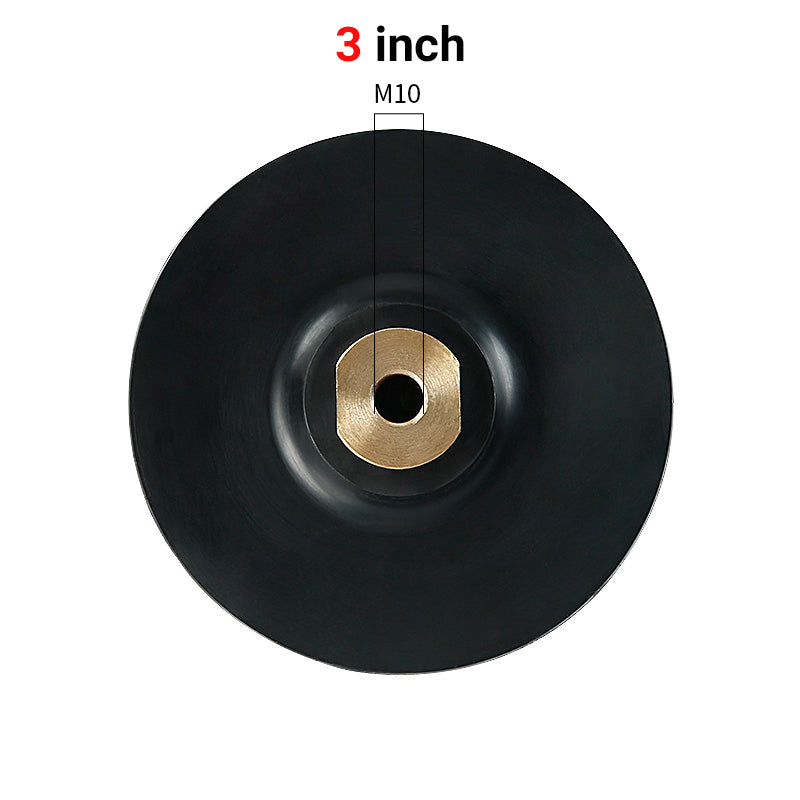 3" - 4" (80 mm - 100 mm) flexible Gummi-Schleifscheibe – selbstklebender, biegsamer Kopf zum Steinbogenschleifen auf Marmor und Granit – Zubehör für Winkelschleifer-Schleifpads