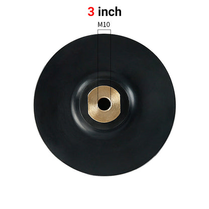 3" -4" (80MM-100mm) Flexible Rubber Grinding Disc - Self-Adhesive Bendable Head for Stone Arc Grinding on Marble & Granite - Angle Grinder Sanding Pad Accessories