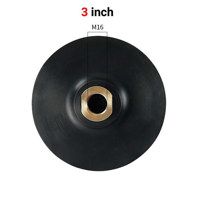 3" - 4" (80 mm - 100 mm) flexible Gummi-Schleifscheibe – selbstklebender, biegsamer Kopf zum Steinbogenschleifen auf Marmor und Granit – Zubehör für Winkelschleifer-Schleifpads