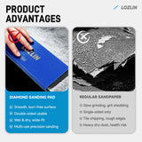 LOZLIN Diamond Hand Polishing Pads, Manual Sanding & Edge Grinding Tools for Tile, Porcelain, Glass, Marble, Granite, Stone & Metal