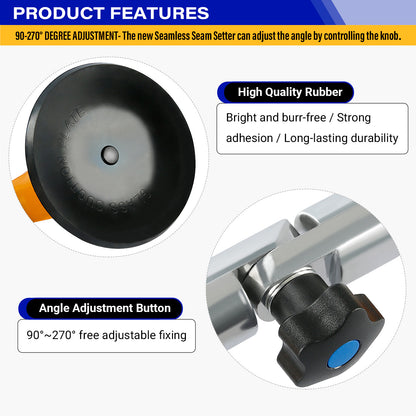 2PCS 90°-270° Adjustable Suction Cup Alignment Jig - Seamless Splicing & Leveling Tool for Granite, Tile & Stone Countertops - Professional Grade Installation Kit