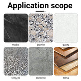 5 Stück 4 Zoll (100 mm) Diamant-Polierpads nass/trocken – Metallpellet-Schleifscheibe für Granit, Marmor, Beton und Stein – Winkelschleifer-Werkzeug für Arbeitsplatten/Böden