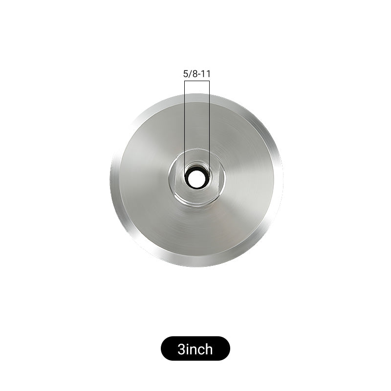 3/4/5 Zoll Aluminium-Polier-Stützteller mit klebriger Scheibe – 5/8-11 M10 M14 M16 Gewinde Winkelschleifer-Zubehör, Nylonverstärktes, langlebiges Design für Oberflächenbearbeitung, Schleifen und Polieren – Universal-Werkzeugadapter