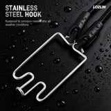 2Pcs Hook-and-Loop Elastic Straps, Multipurpose Secure Straps for Luggage, Bike & Motorcycle Rack