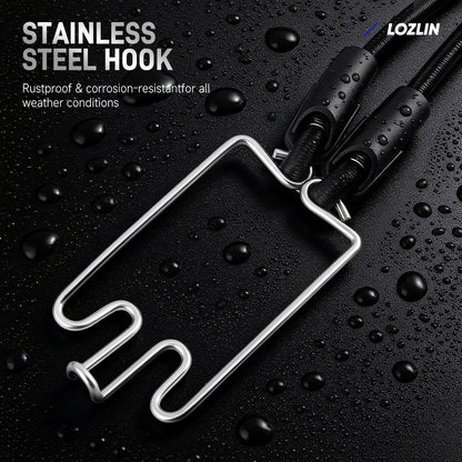 Versatile Elastic Straps, Hook-and-Loop Straps, Luggage Straps, Bike and Motorcycle Rack Straps