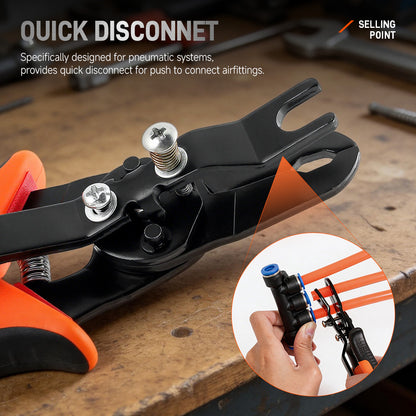 Air Hose Pliers, Air Hose Fittings, Pipe Disassembly, Pipe Clamps, Pneumatic Hose Quick-Disconnect, Specialized Tools for Industrial Equipment and Auto Repair