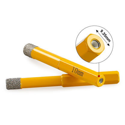 LOZLIN 5PCS 6-8-10mm Hexagonal Shank Brazed Dry Ceramic Tile Drill Bit Marble Granite Vitrified Tile Hole Opener Diamond Drill Bit