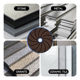 3 items One-Piece Resin-Bonded Diamond Grinding Wheel for Grinding and Polishing Stone, Marble, Granite, and Concrete