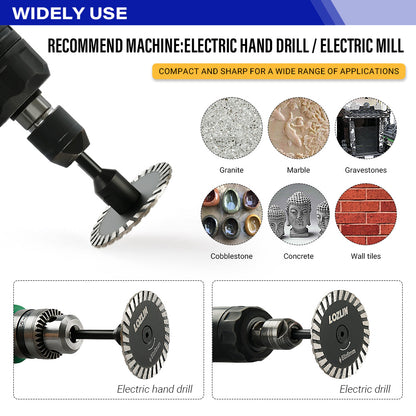 3PCS 2" (5cm) Diamond Mini Saw Blades - Precision Cutting & Engraving for Marble, Granite & Stone - Straight Grinder Mounted Stone Carving Tools