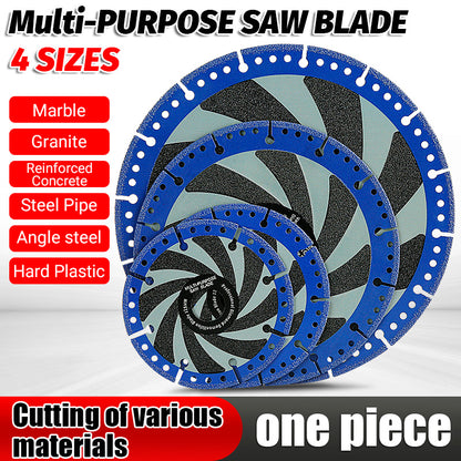 4.5"-5"-7"-9" (115-230mm) Diamond Cutting Blades - Multi-Material Angle Grinder Discs for Metal Stone Marble & Steel/Iron - Dry Cutting Saw Blades