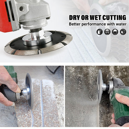 4.5" (115mm) V-Shaped Diamond Saw Blade - Duty Concrete Grooving & Stone Wall Cutting - 5/8-11 Angle Grinder Blades for Floor Repair & Renovation