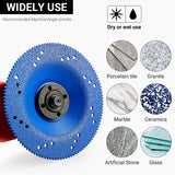 1/2PCS 5" 125mm Brazed Diamond Cup Grinding Wheels, Angle Grinder Discs for Quartz Marble Tile Edge Dry Cutting & Chamfering