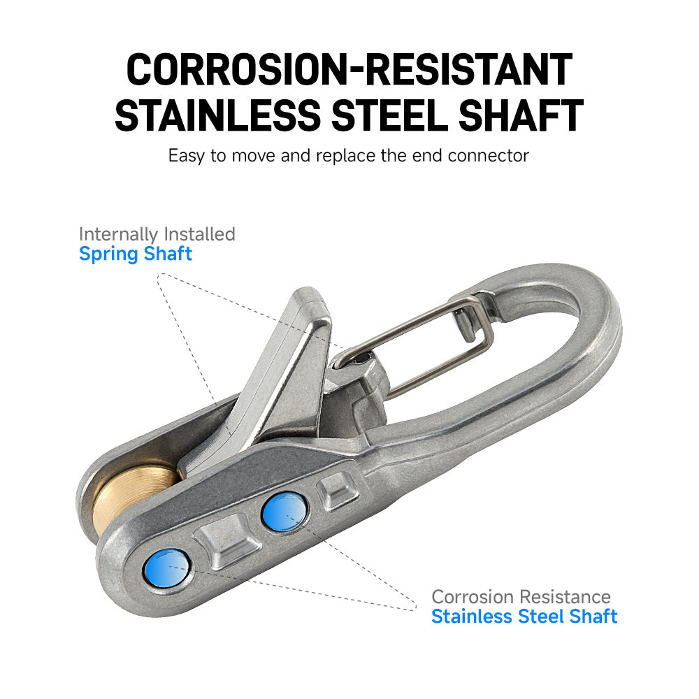 LOZLIN 8PCS Outdoor Gear Lanyard Set with CaseRetractable Safety Tethers for Camping Hiking Backpacks& Tents Anti-Loss Coiled Cord Kit Travel Accessory