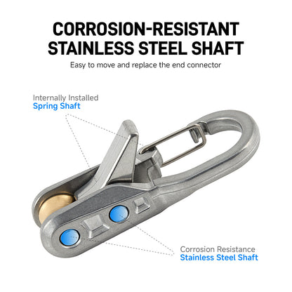 LOZLIN 8PCS Outdoor Gear Lanyard Set with CaseRetractable Safety Tethers for Camping Hiking Backpacks& Tents Anti-Loss Coiled Cord Kit Travel Accessory