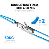 LOZLIN 8-teiliges Outdoor-Ausrüstungs-Lanyard-Set mit Etui, einziehbare Sicherheitsleinen für Camping, Wandern, Rucksäcke und Zelte, Anti-Verlust Spiral-Kabel-Kit, Reise-Zubehör