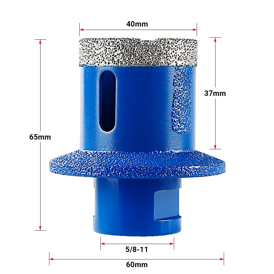 Double Layer Diamond Drill Bit for Countertop Sink Installation - For Tile, Quartz, Marble & Stone - Perfect for Kitchen/Bathroom Sink & Sewer Drain Drilling