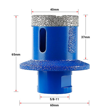 Double Layer Diamond Drill Bit for Countertop Sink Installation - For Tile, Quartz, Marble & Stone - Perfect for Kitchen/Bathroom Sink & Sewer Drain Drilling