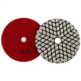 8er-Pack 4 Zoll Trocken-Diamant-Polierpads-Set - Körnung 50#-3000# für Granit/Marmor/Stein, Schleifscheiben