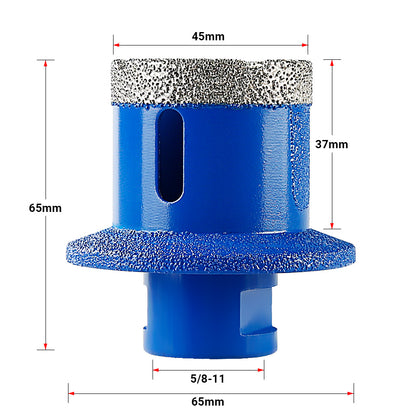 Double Layer Diamond Drill Bit for Countertop Sink Installation - For Tile, Quartz, Marble & Stone - Perfect for Kitchen/Bathroom Sink & Sewer Drain Drilling