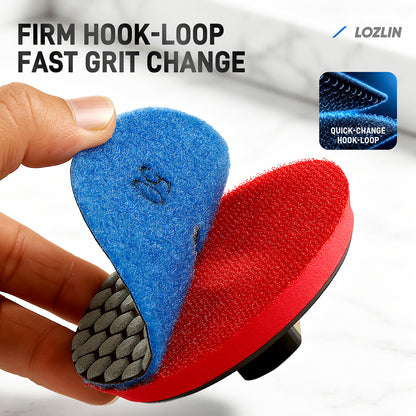 8 Stück 4 Zoll Trocken-Diamant-Polierpads – für Marmor, Granit und Stein – Winkelschleifer-Polierscheiben-Set, kein Wasser erforderlich