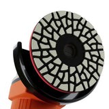 5 items 4 Step Dry Diamond Polishing Pads for Marble, Granite, Quartz and Concrete Surfaces