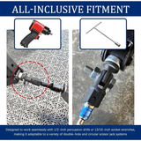 1/2" Impact Drill Scissor Jack Adapter, Heavy Duty CR-V Steel, 13/16" Lug Wrench Drive, Labor-Saving Tire Change Accessory for Auto Repair