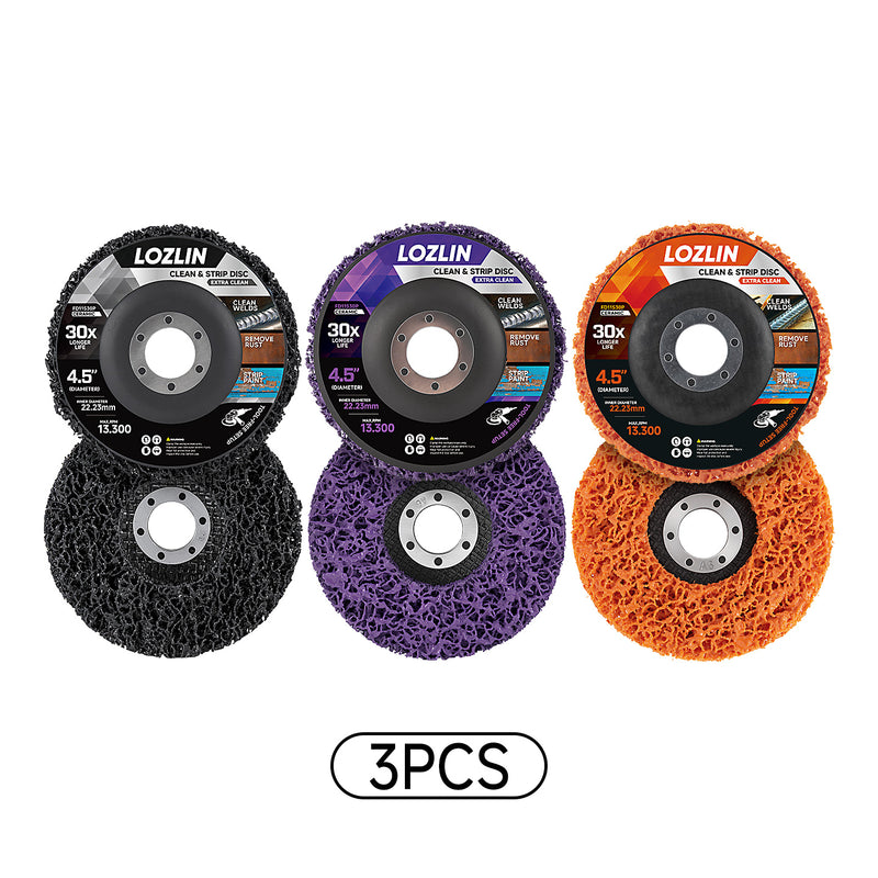 Non-woven Rust Removal Wheel, 115mm Angle Grinder Cleaning Disc, Paint Stripping, Rust Removal, and Sanding Wheel, Nylon Abrasive Disc, Metal Polishing Disc