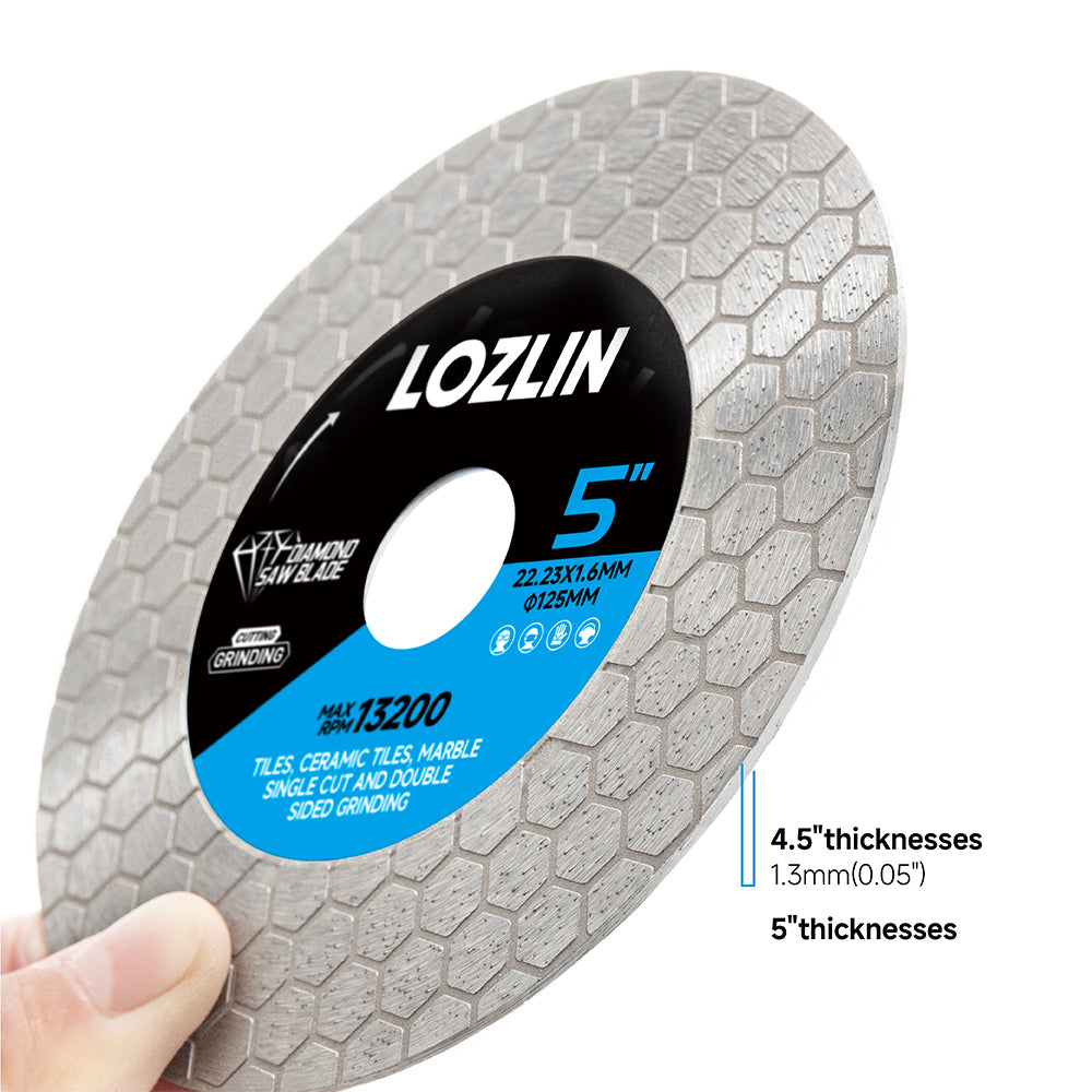 4.5-inch/5-inch ceramic tile diamond saw blades - professional ceramic tile and stone cutting blades, suitable for marble, granite, and ceramic tiles - precision grinding wheels, suitable for renovation and DIY projects