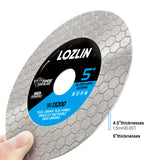 4,5-Zoll/5-Zoll-Keramikfliesen-Diamant-Sägeblätter - professionelle Keramikfliesen- und Steinschneideblätter, geeignet für Marmor, Granit und Keramikfliesen - Präzisionsschleifscheiben, geeignet für Renovierungs- und Heimwerkerprojekte