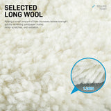Single-Sided Yarn Ball Wool Polishing Wheels, 5/6/7 Inch for Car Detailing, Quartz & Marble Mirror Finishing