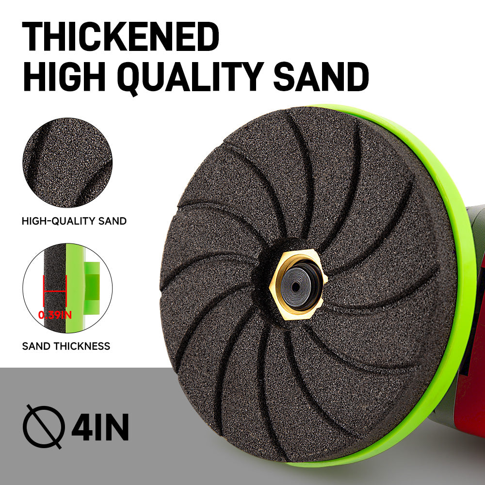 LOZLIN 3PCS 4" Diamond Grinding Wheels – Professional Chamfering, Edge Shaping & Polishing Tool for Tile, Marble, and Granite for Angle Grinder